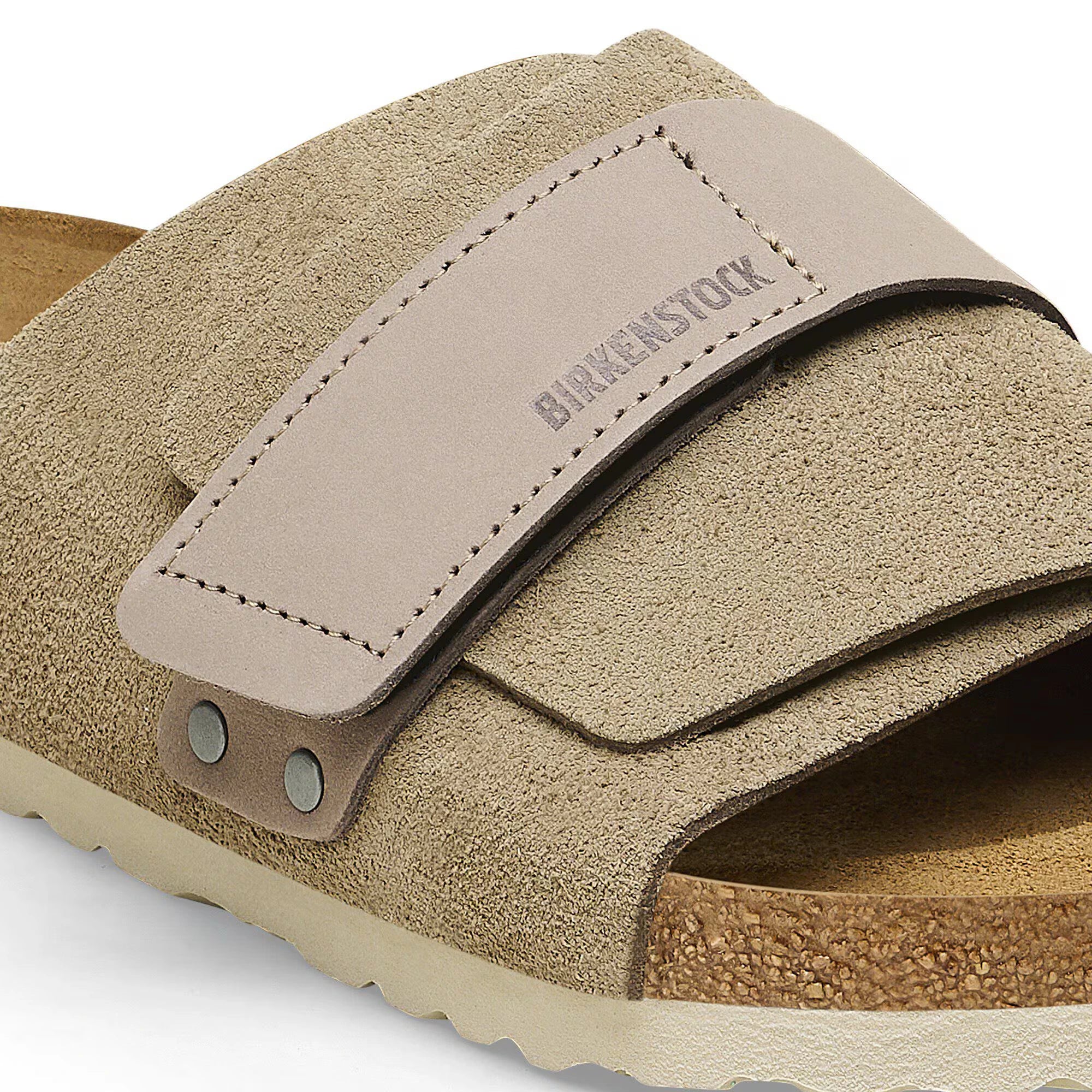 Birkenstock Kyoto Nubuck-Suede Leather sandals – factory-grade comfort slides in premium nubuck and suede, available at KiXX.