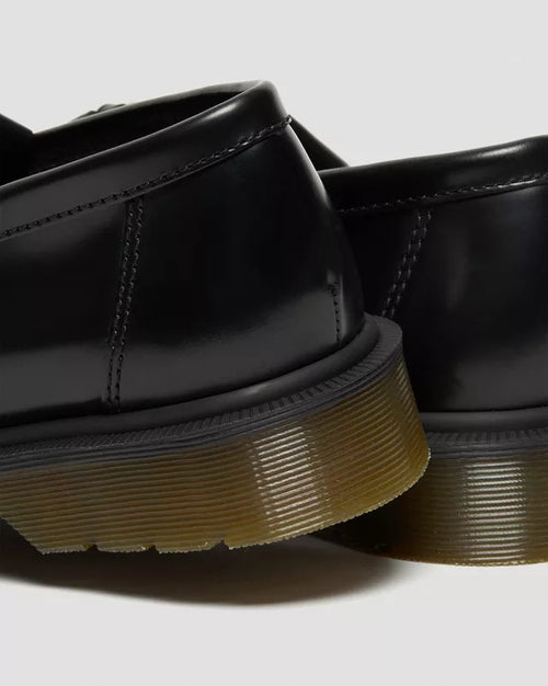 Dr. Martens Adrian black smooth leather tassel loafers