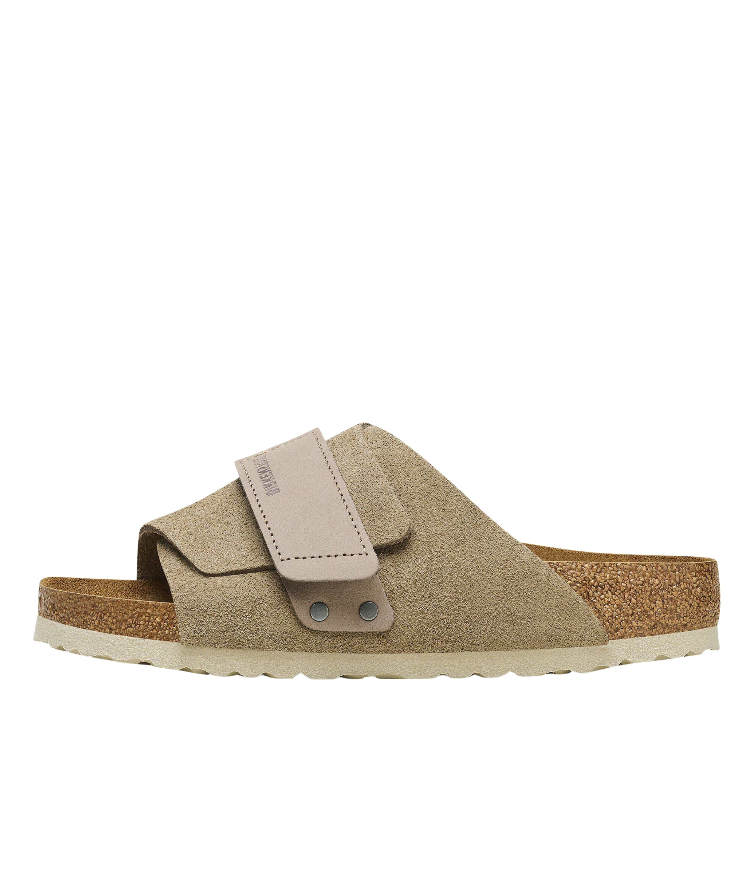 Birkenstock Kyoto Nubuck-Suede Leather sandals – factory-grade comfort slides in premium nubuck and suede, available at KiXX.