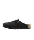 Birkenstock Boston clog with soft footbed in suede finish