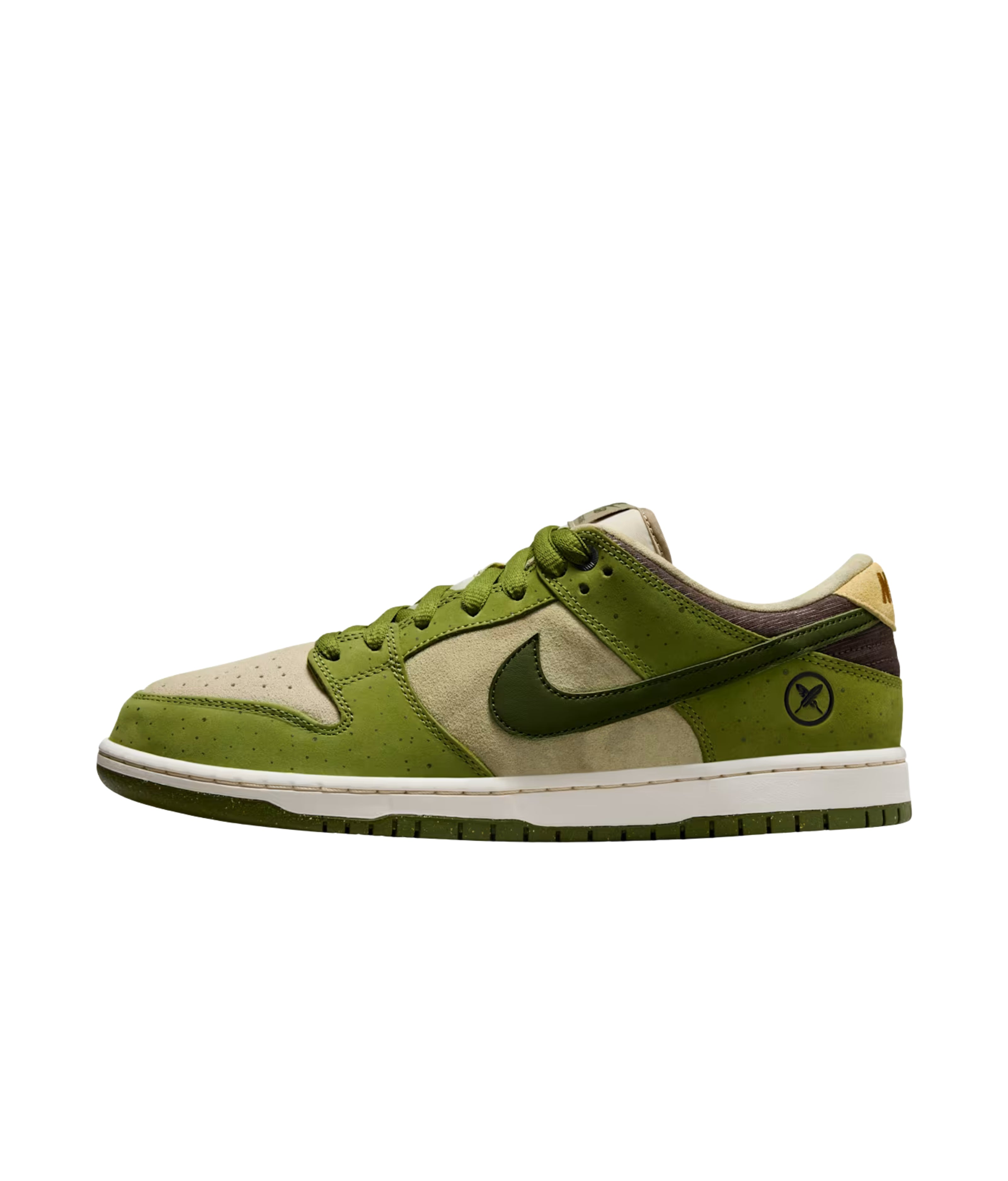 Nike SB Dunk Low Yuto Matcha skate shoe in green and white tones