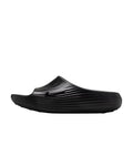 Nike ReactX Rejuven8 Slide in black with soft cushioned footbed