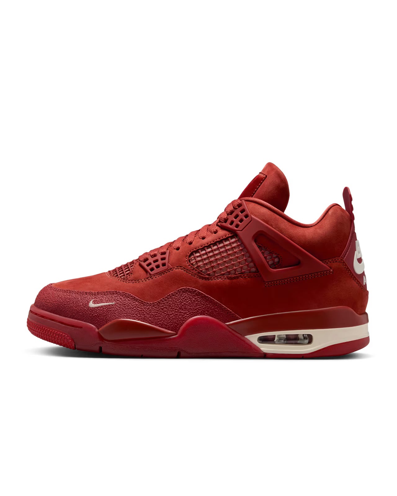 Nike Air Jordan 4 Nigel Brick by Brick sneaker in premium red and cream detailing