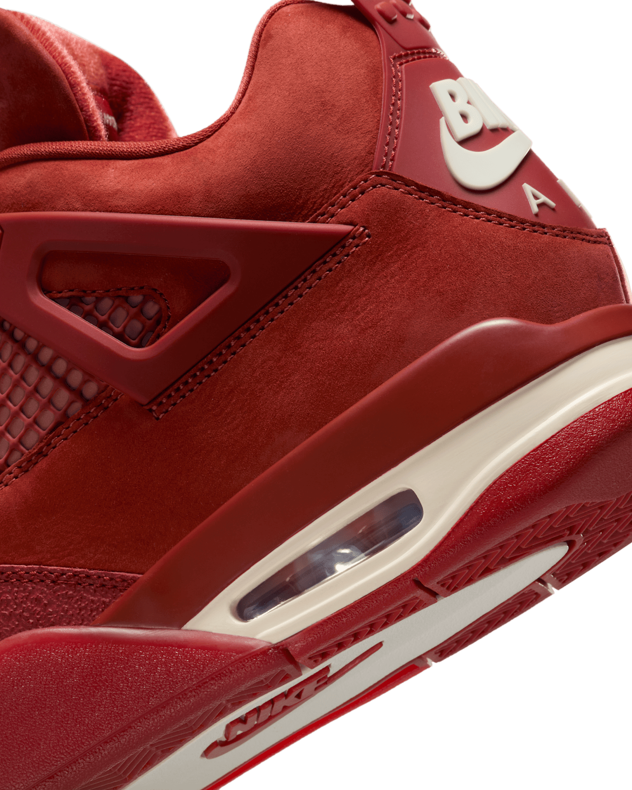 Nike Air Jordan 4 Nigel Brick by Brick sneaker in premium red and cream detailing